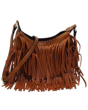 Fringe Hobo Crossbody Bag