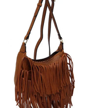 Fringe Hobo Crossbody Bag