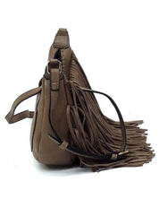 Fringe Hobo Crossbody Bag