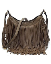 Fringe Hobo Crossbody Bag