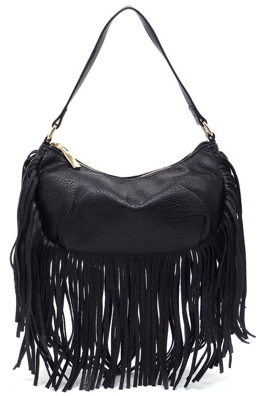 Fringe Shoulder Bag Hobo