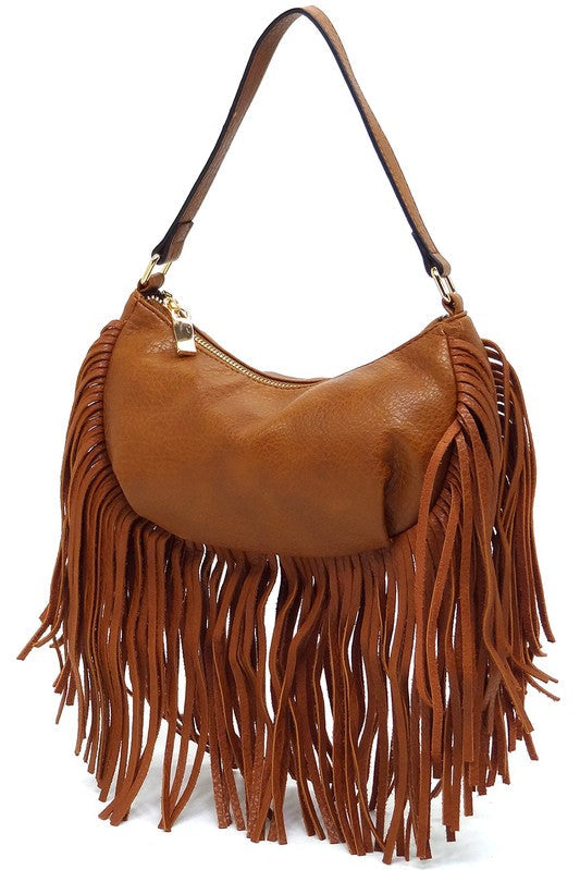 Fringe Shoulder Bag Hobo