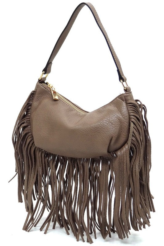 Fringe Shoulder Bag Hobo