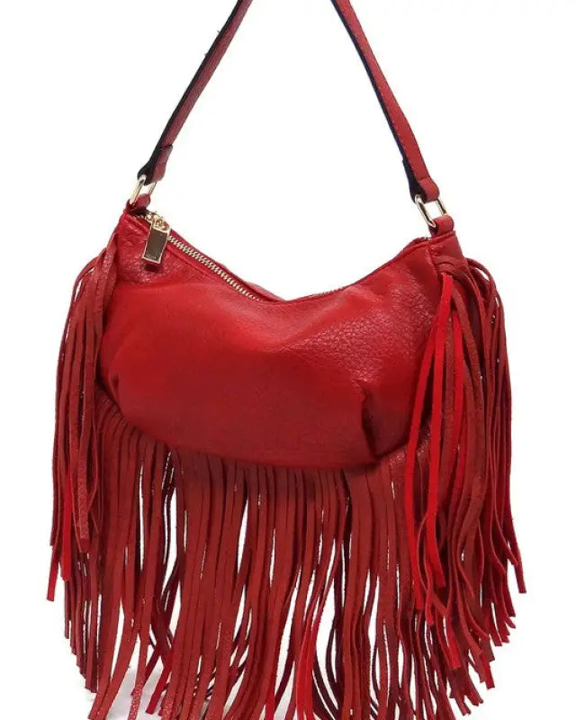 Fringe Shoulder Bag Hobo