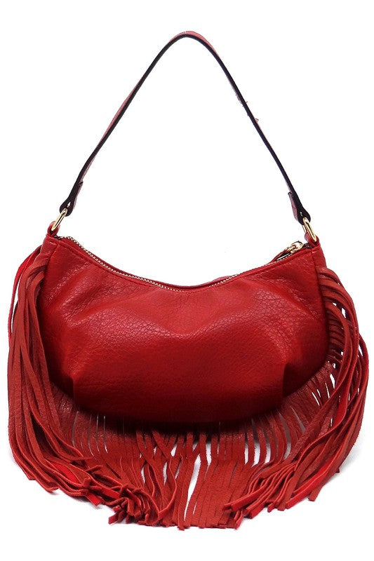 Fringe Shoulder Bag Hobo