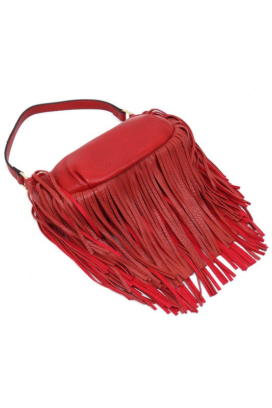 Fringe Shoulder Bag Hobo