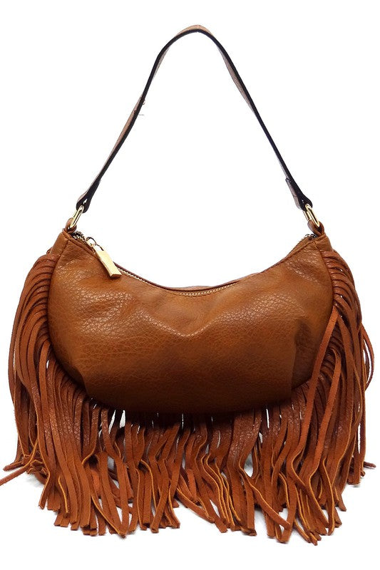 Fringe Shoulder Bag Hobo