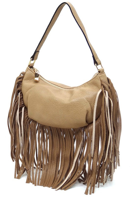 Fringe Shoulder Bag Hobo