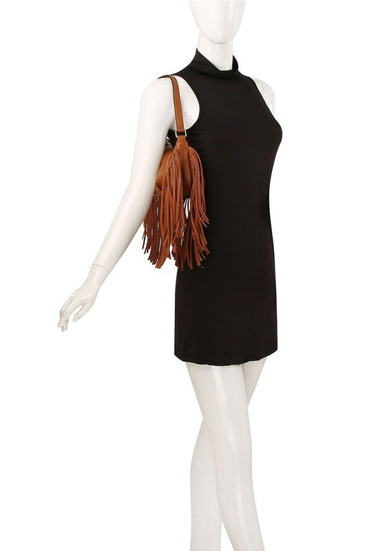 Fringe Shoulder Bag Hobo