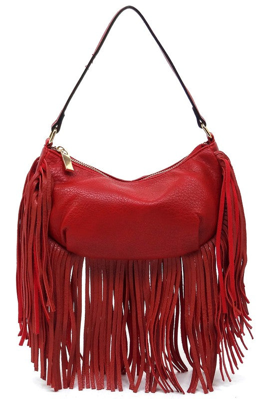 Fringe Shoulder Bag Hobo