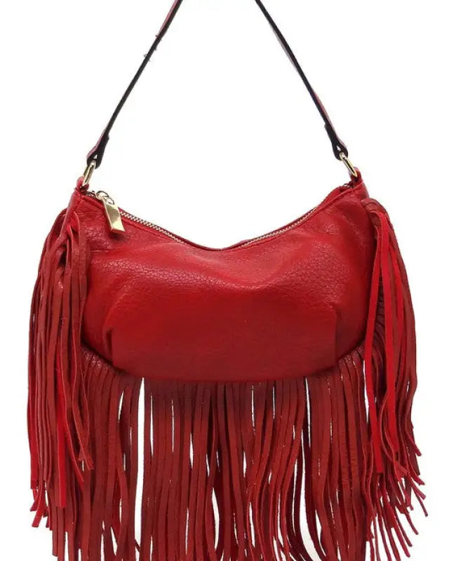 Fringe Shoulder Bag Hobo