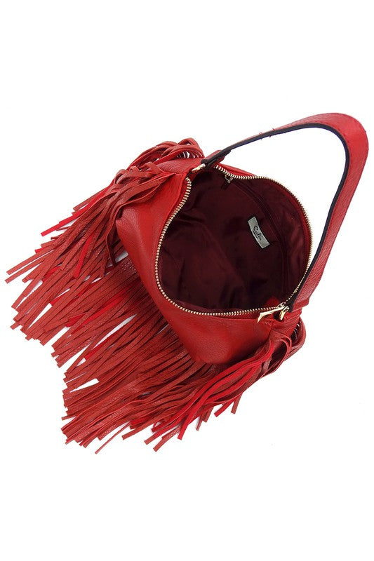 Fringe Shoulder Bag Hobo