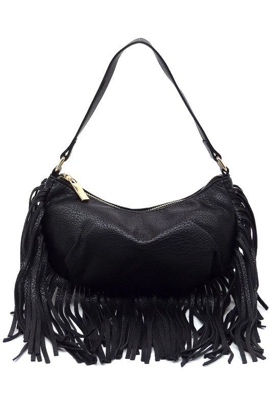 Fringe Shoulder Bag Hobo