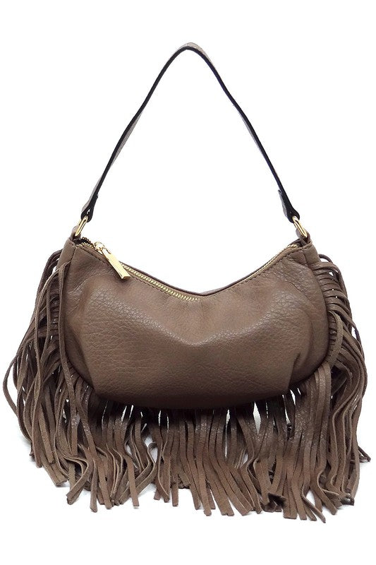 Fringe Shoulder Bag Hobo