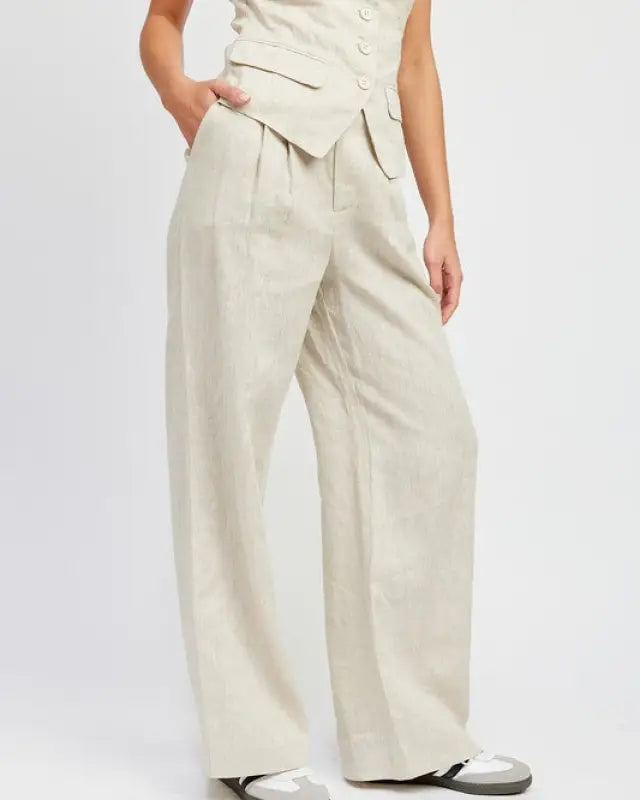 Full Length Pleated Pants