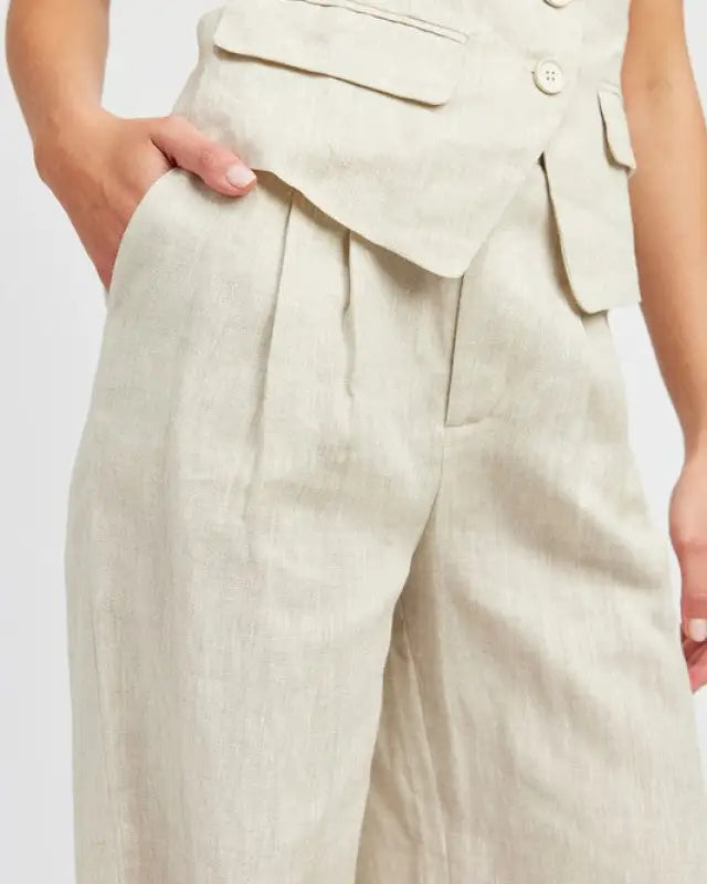 Full Length Pleated Pants