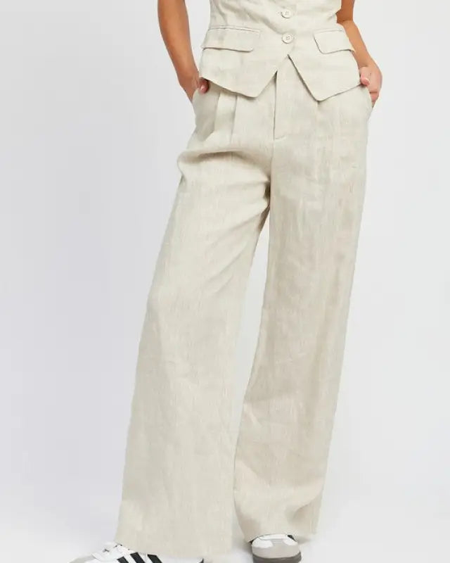 Full Length Pleated Pants