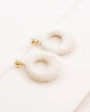 Fuzzy Mod Circle Earrings