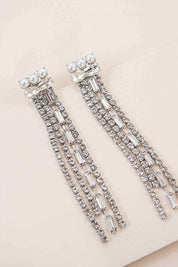 Gatsby Dangle Earrings - Silver / OS