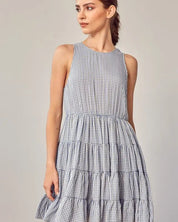 Gingham Tiered Dress