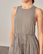 Gingham Tiered Dress