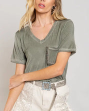 Girly Meets Basic Short Sleeve Top