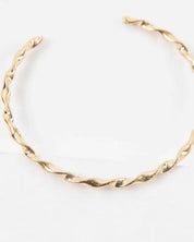 Gold Twisted Cuff - OS