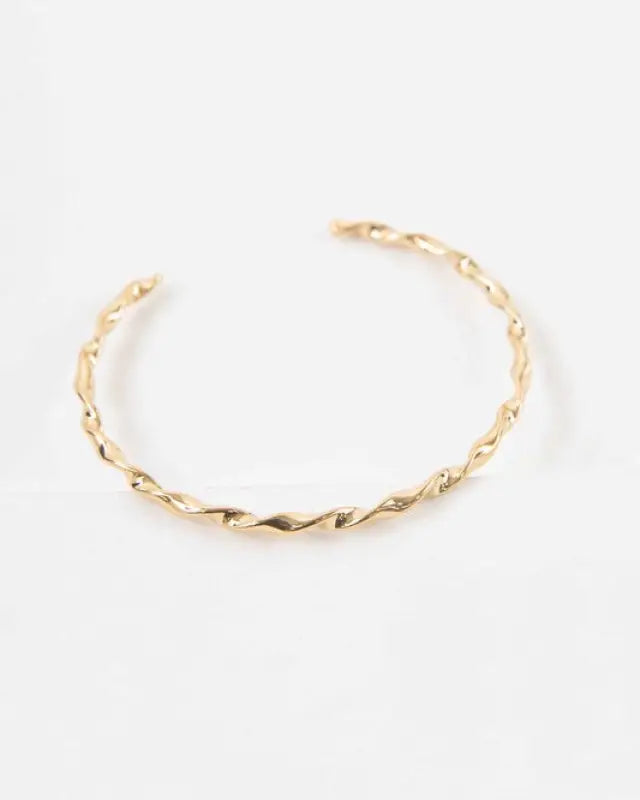 Gold Twisted Cuff - OS