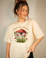 Grow Your Own Way Graphic Tee - Cream / L