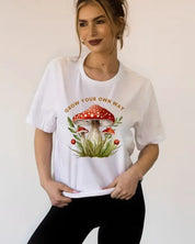 Grow Your Own Way Graphic Tee - White / L