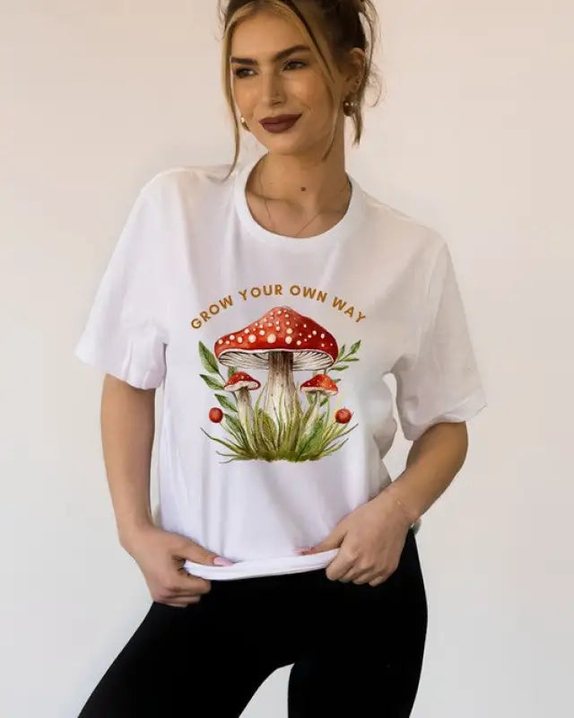 Grow Your Own Way Graphic Tee - White / L