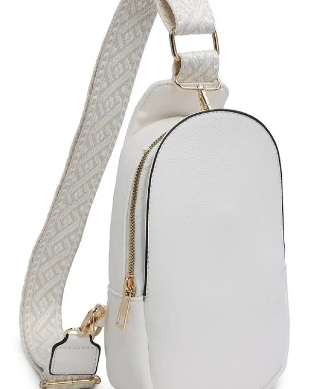 Guitar Strap Sling Bag - CREAM