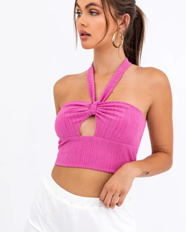 Halter Bandeau Crop Top