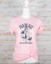 Hawaii Graphic Tee - PInk / L