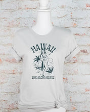 Hawaii Graphic Tee - Silver / XS