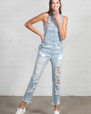 HEAVY DISTRESSED STRAIGHT FIT OVERALL