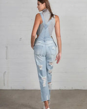 HEAVY DISTRESSED STRAIGHT FIT OVERALL