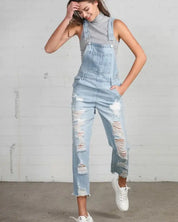 HEAVY DISTRESSED STRAIGHT FIT OVERALL