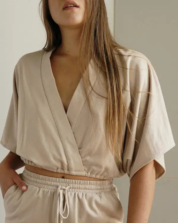 Hemp Kimono Crop New