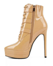 High Heeled Patent PU Stiletto Boot