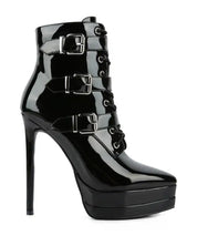 High Heeled Patent PU Stiletto Boot