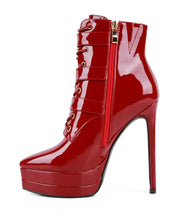 High Heeled Patent PU Stiletto Boot