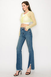 High Rise Boot Cut Jeans