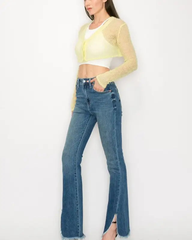 High Rise Boot Cut Jeans