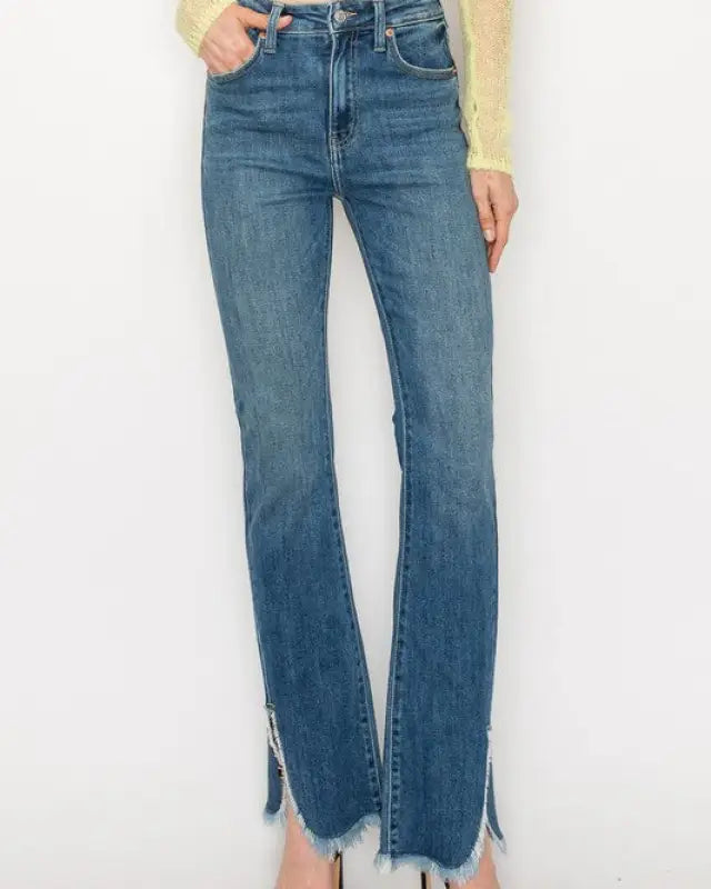 High Rise Boot Cut Jeans