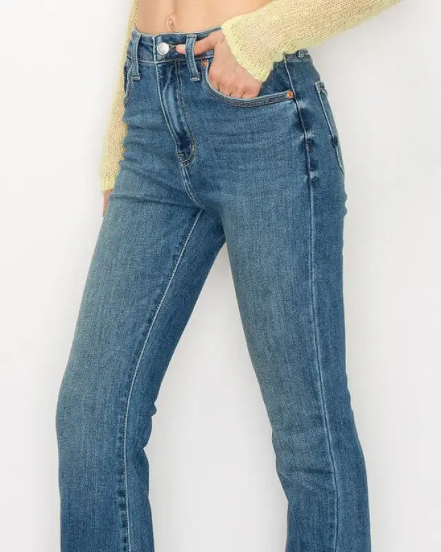 High Rise Boot Cut Jeans