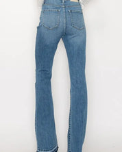 High Rise Skinny Bootcut With Release Hem