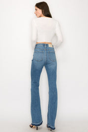 High Rise Skinny Bootcut With Release Hem