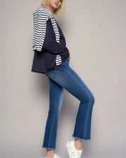 HIGH RISE CROP BOOT JEANS