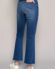 HIGH RISE CROP BOOT JEANS